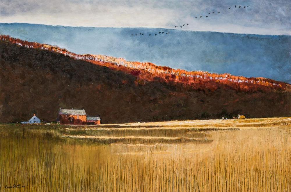 Appraisal: ERIC SLOANE American - Last Hay of the Season oil