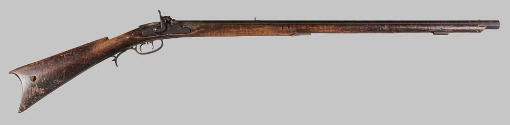 Appraisal: North Carolina Percussion Rifle attributed to Fayetteville region Yadkin River