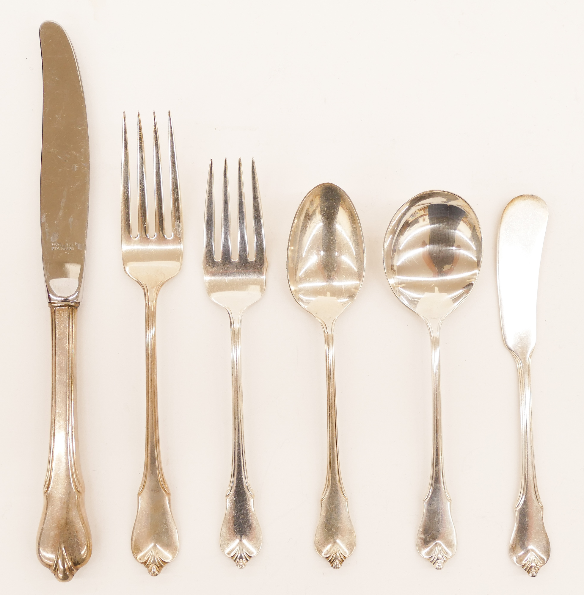 Appraisal: pc Wallace ''Grand Colonial'' Sterling Flatware Includes dinner forks salad