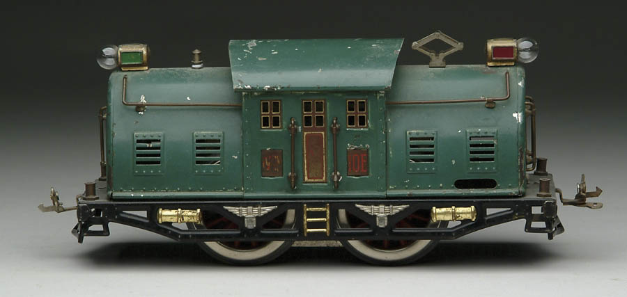 Appraisal: IVES STANDARD GAUGE E ELECTRIC LOCOMOTIVE Engine in Peacock blue