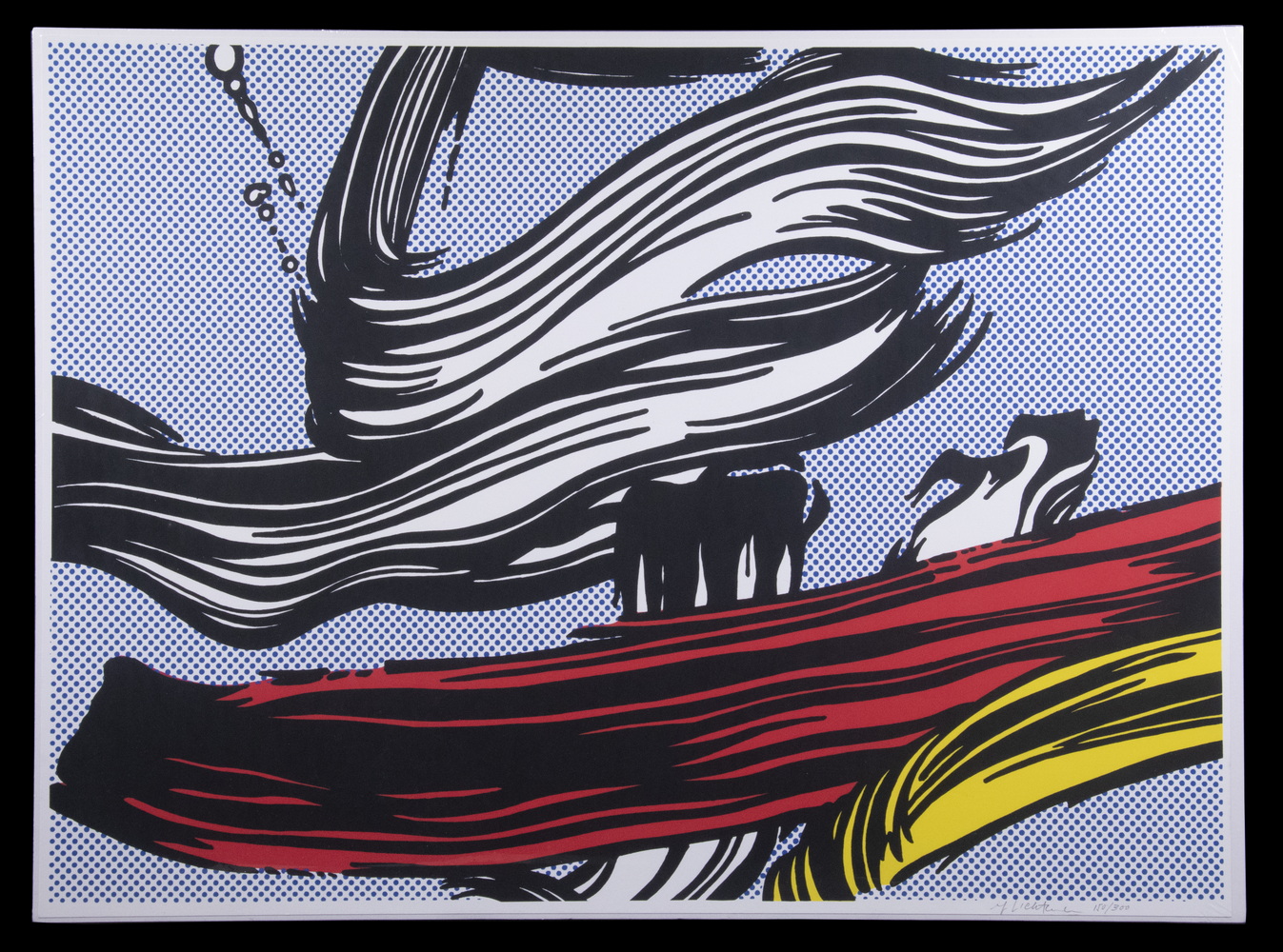 Appraisal: ROY LICHTENSTEIN NY - Brushstrokes serigraph from the painting an