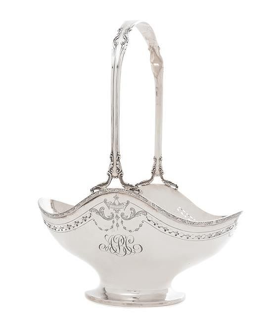 Appraisal: An American Silver Flower Basket International Silver Co Meriden CT