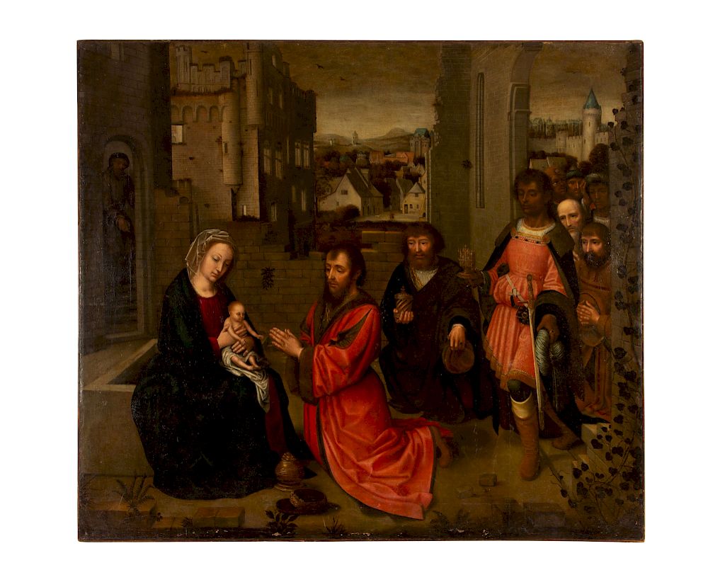 Appraisal: Aft Gerard David Adoration of Magi Large O C Damianus