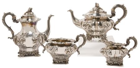 Appraisal: William IV Silver Tea and Coffee Service Estimate -