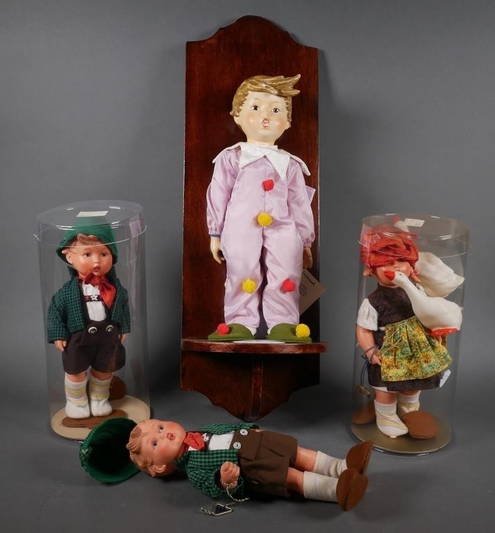 Appraisal: Collection of Hummel Dolls Hummel Dolls included Carnival Porcelain Doll