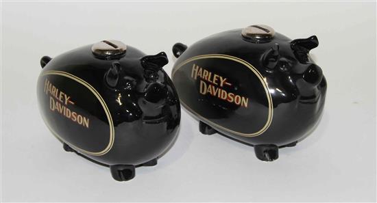 Appraisal: Sale Lot A Pair of Haeger Pottery Piggy Banks each