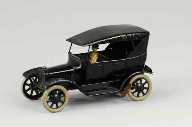 Appraisal: BING MODEL ''T'' TOURER Germany black tin tourer soft top