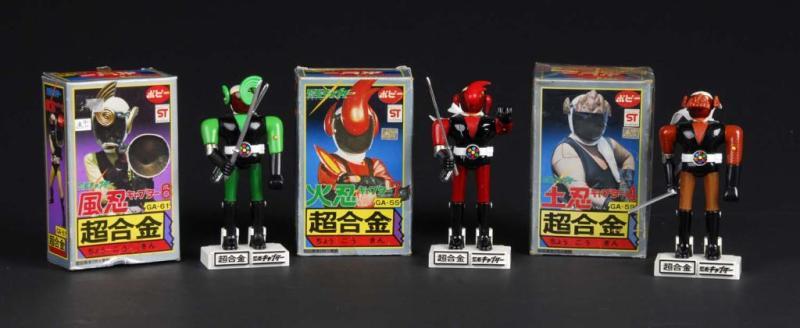 Appraisal: Lot of Ninja Captor Toys Description Japanese Made by Popy