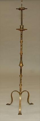 Appraisal: Gilt-Metal Floor Lamp