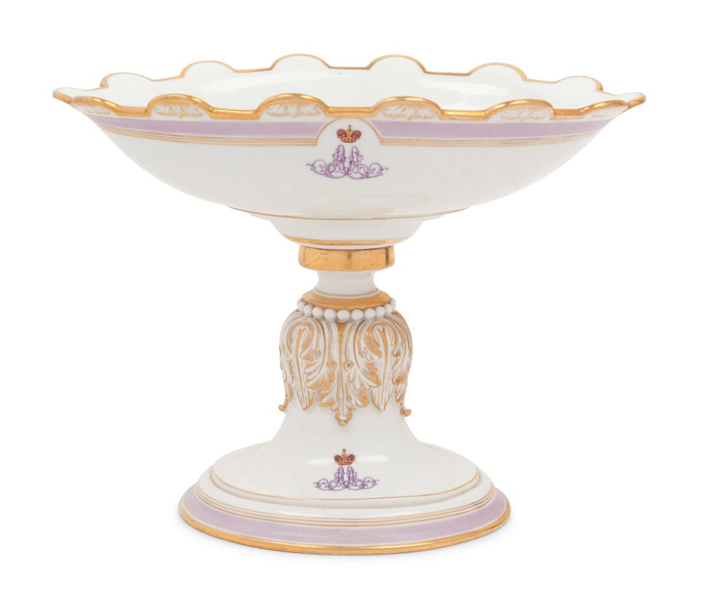 Appraisal: A Russian Porcelain Tazza from the Everyday Service of Grand