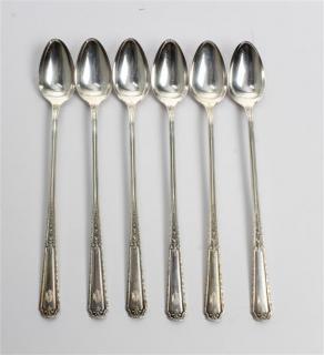 Appraisal: A Set of Six American Silver Iced Tea Spoons Towle