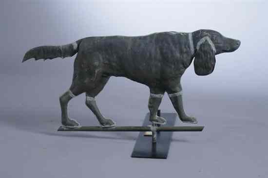 Appraisal: AMERICAN WALKING RETRIEVER WEATHERVANE Tin - in x in