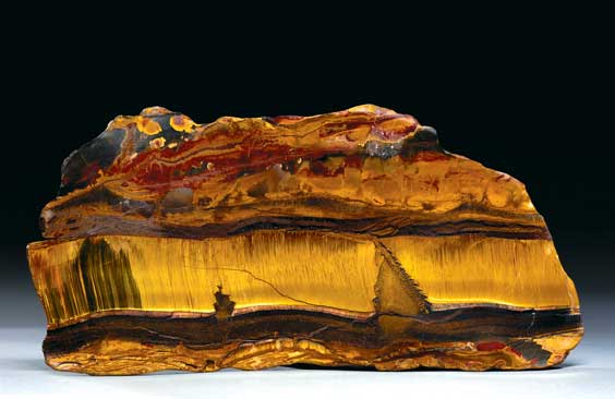 Appraisal: TIGER'S EYE SLAB Hamersley Ranges Pilbara region of Australia Tigereye