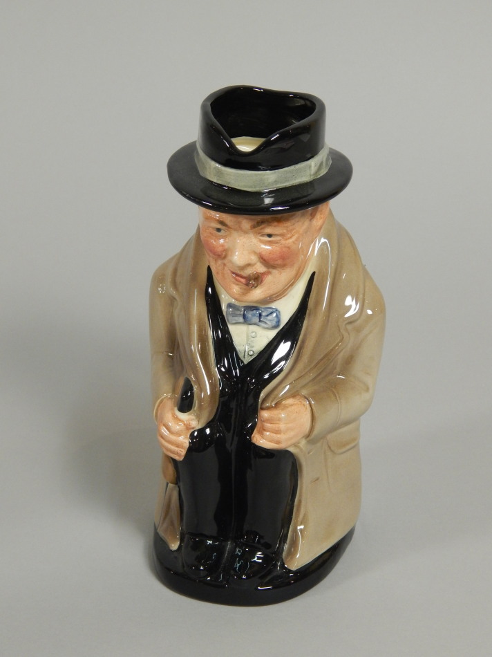 Appraisal: A Royal Doulton character jug of Winston Churchill cm high