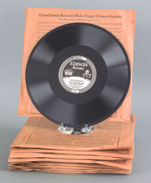 Appraisal: Ten Thomas Edison Diamond Disc records made in as a