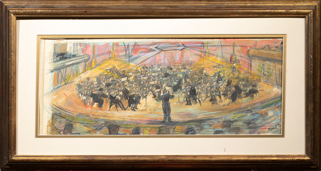 Appraisal: Attributed to Raoul Dufy French - Untitled Orchestra Scene mixed