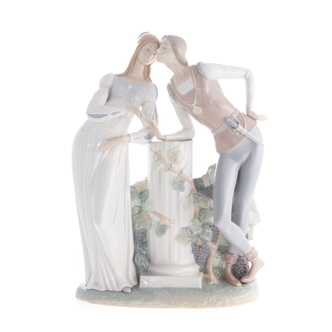 Appraisal: Lladro porcelain figural group Romeo Juliet in H Condition Additional