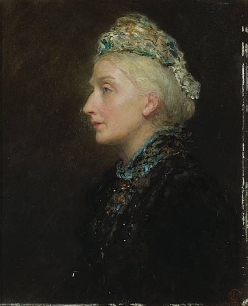 Appraisal: James Sant British - A portrait of a lady in