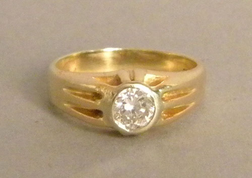 Appraisal: K diamond ring approx ct dwt