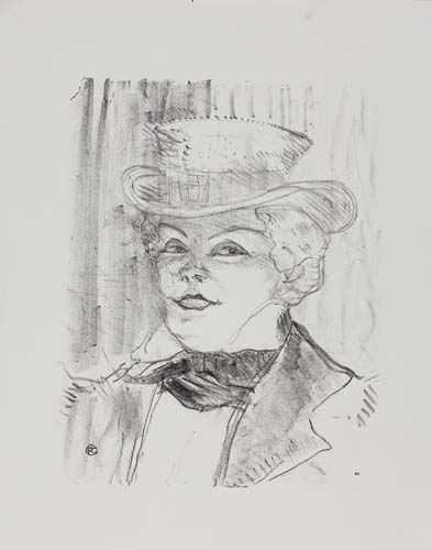 Appraisal: HENRI TOULOUSE-LAUTREC Madame R jane Lithograph printed in black on