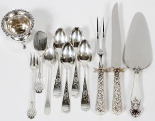 Appraisal: AMERICAN STERLING FLATWARE ELEVEN PIECES AMERICAN STERLING FLATWARE ELEVEN PIECES