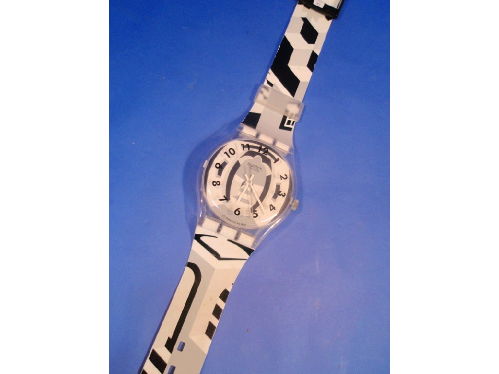 Appraisal: A Swatch shop display wristwatch circa m high