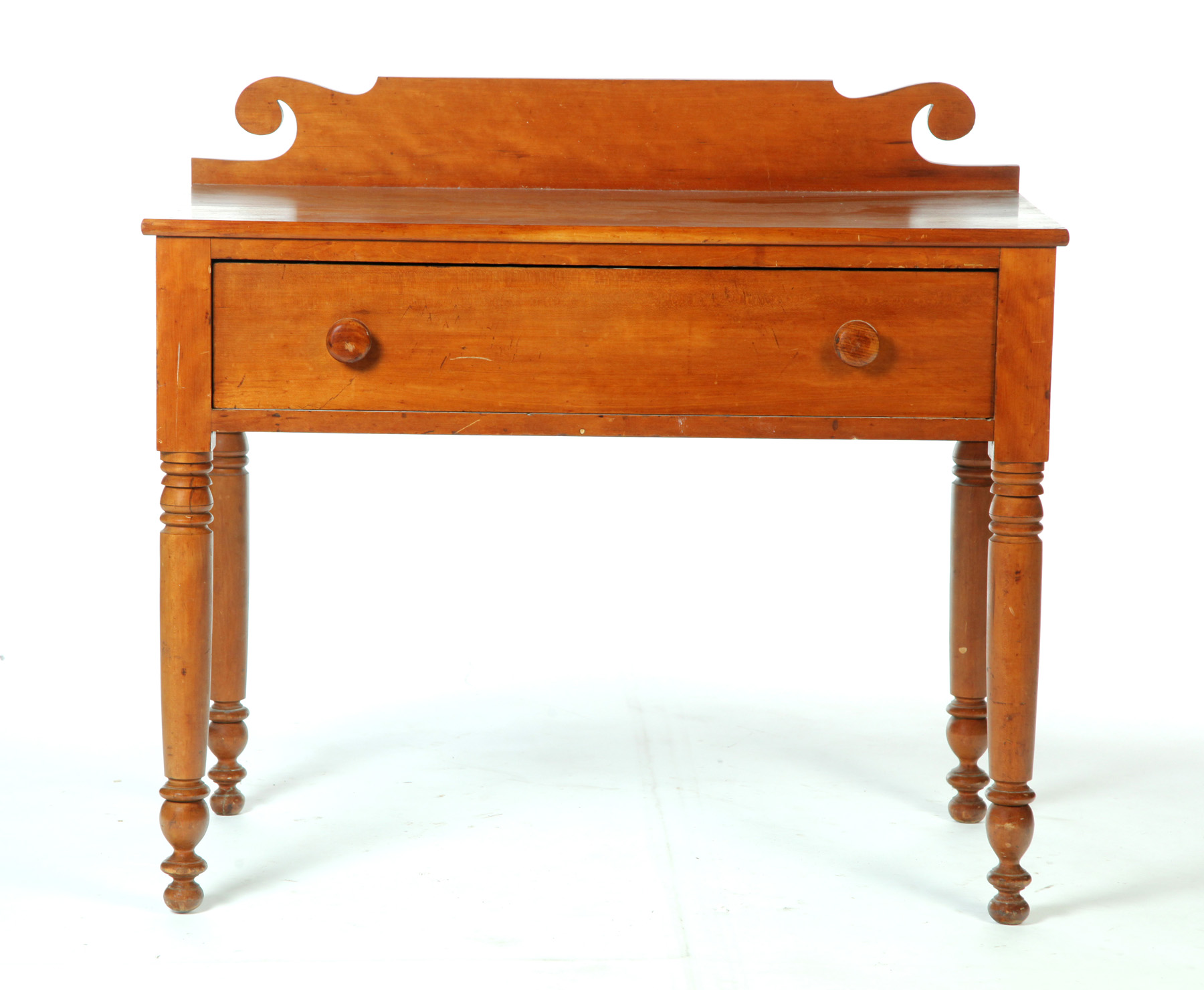 Appraisal: LATE SHERATON DRESSING TABLE American nd quarter- th century cherry