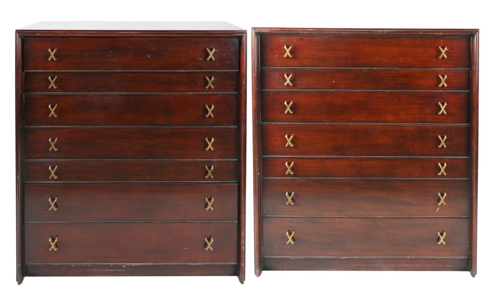 Appraisal: PAIR OF PAUL FRANKL FOR JOHNSON FURNITURE CHESTSeach with Johnson