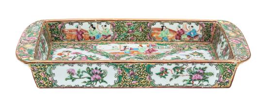 Appraisal: Sale Lot A Chinese Export Porcelain Rose Medallion Rectangular Deep