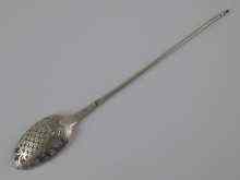 Appraisal: A rare th century silver Channel Islands shellback mote spoon