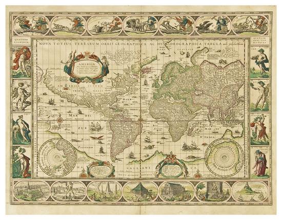 Appraisal: BLAEU Willem - Nova Totius Terrarum Orbis Geographica ac Hydrographica