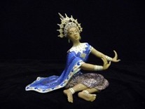 Appraisal: A Copenhagen porcelain figure of a Siamese dancer by Jens