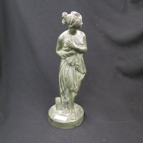 Appraisal: Bronze Statue Bashful Bather classical style circa