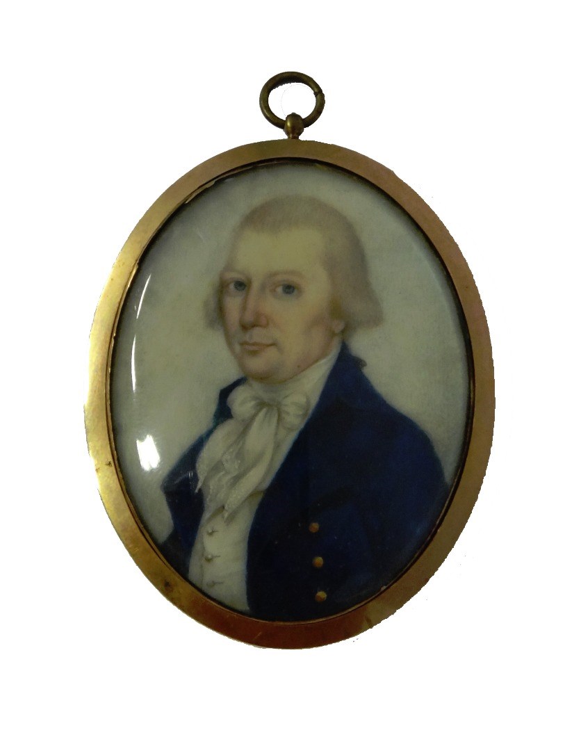 Appraisal: Late th century English School portrait miniature on ivory of