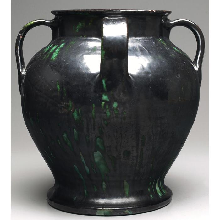 Appraisal: North State vase large four handled shape covered with a