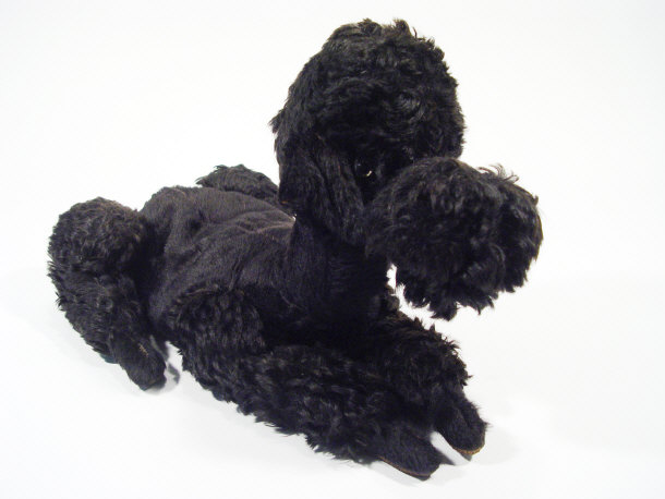 Appraisal: Merrythought black poodle pyjama case manufacturer's label to the underside