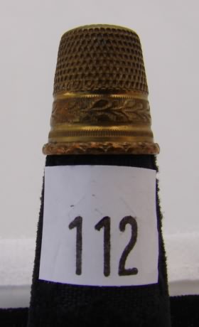 Appraisal: Near East Mellow hand chased thimble