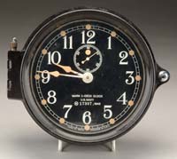 Appraisal: U S NAVY SHIP S CLOCK BY SETH THOMAS black