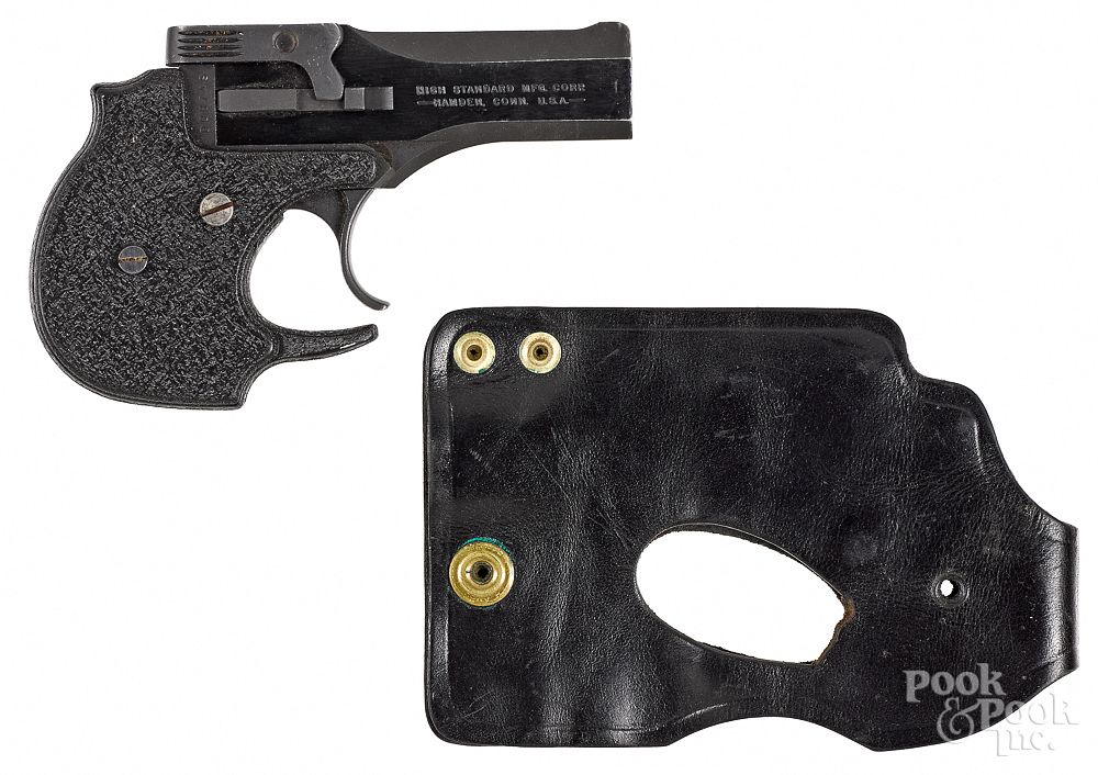 Appraisal: Hi-Standard double Derringer break top pistol Hi-Standard double Derringer break