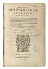 Appraisal: SANDERS NICHOLAS De visibili monarchia ecclesiae libri VIII pages Folio