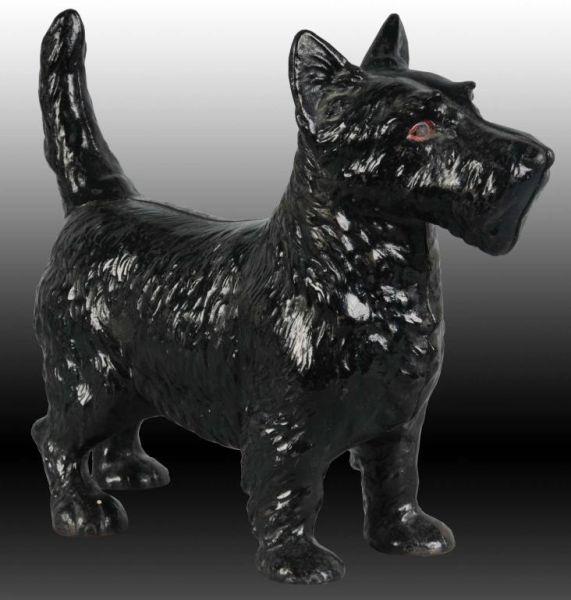 Appraisal: Standing Scottie Dog Cast Iron Doorstop Description Made by Hubley