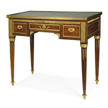 Appraisal: Louis XVI Style Gilt-Bronze Mounted Mahogany Dressing Table Estimate -