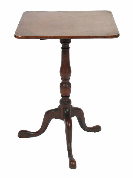 Appraisal: A Chippendale style mahogany flip top tea table height in