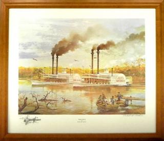 Appraisal: Robert M Rucker - Louisiana The Race colored print pencil