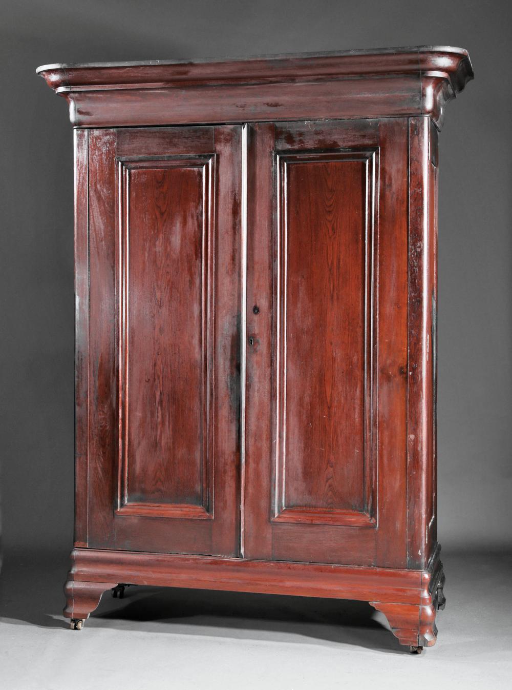 Appraisal: American Classical Walnut Armoire early th c possibly New Orleans