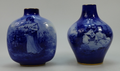 Appraisal: Royal Doulton small Blue Children vases one decorated with girl