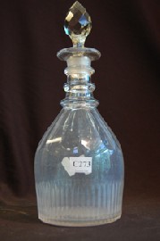 Appraisal: GEORGIAN GLASS DECANTER