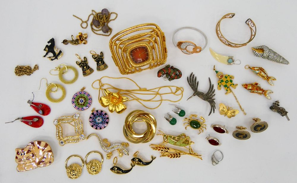 Appraisal: LARGE LOT OF LOVELY VINTAGE COSTUME JEWELRY To include earrings