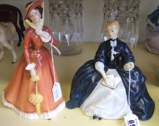 Appraisal: Two Royal Doulton figures Laurianne H N and Julia H