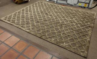 Appraisal: Moderne silk and wool handmade Indian rug Moderne silk and